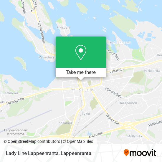 Lady Line Lappeenranta map