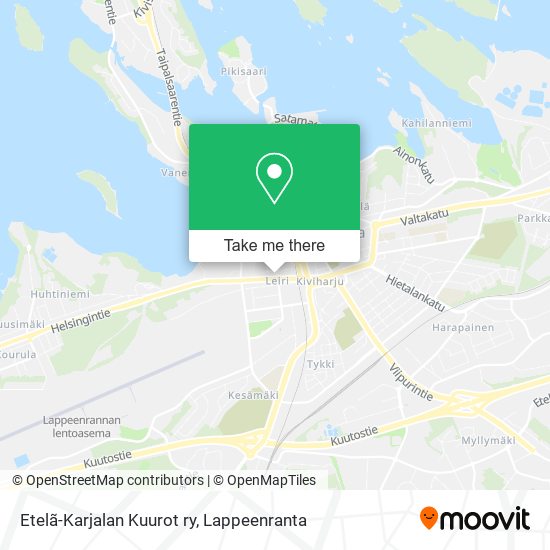 Etelã-Karjalan Kuurot ry map