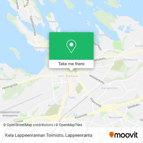 Kela Lappeenrannan Toimisto map