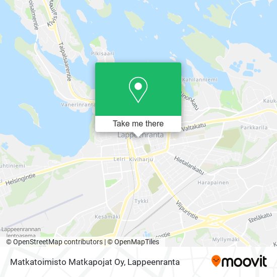 Matkatoimisto Matkapojat Oy map