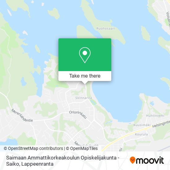 Saimaan Ammattikorkeakoulun Opiskelijakunta - Saiko map