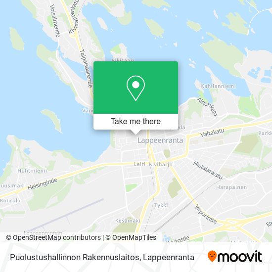 Puolustushallinnon Rakennuslaitos map