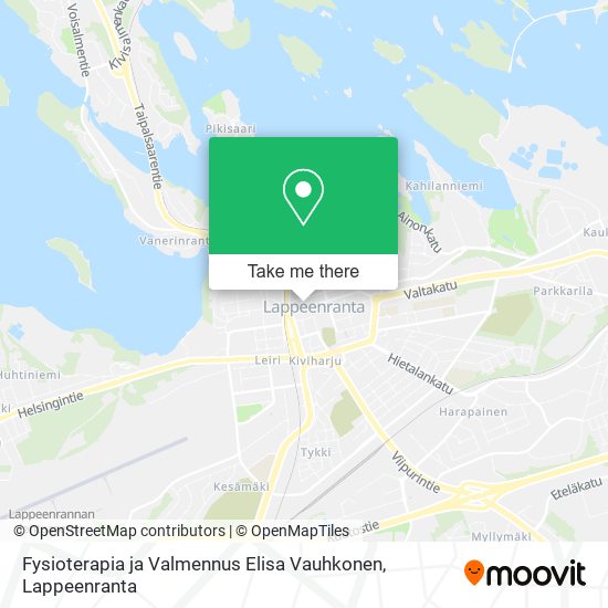 Fysioterapia ja Valmennus Elisa Vauhkonen map