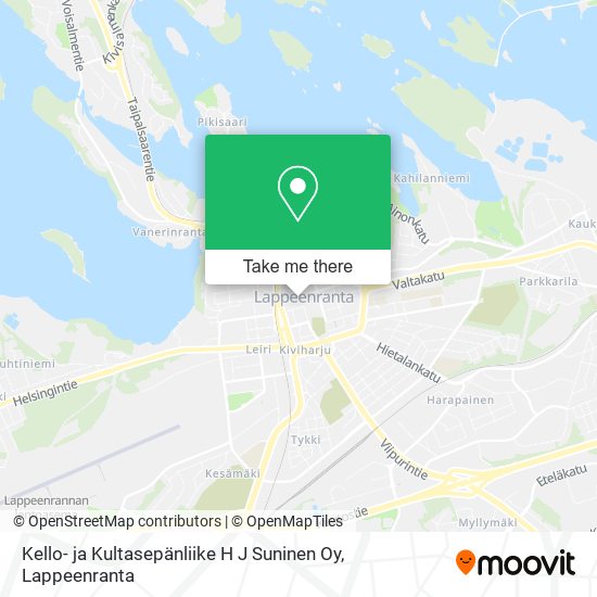 Kello- ja Kultasepänliike H J Suninen Oy map