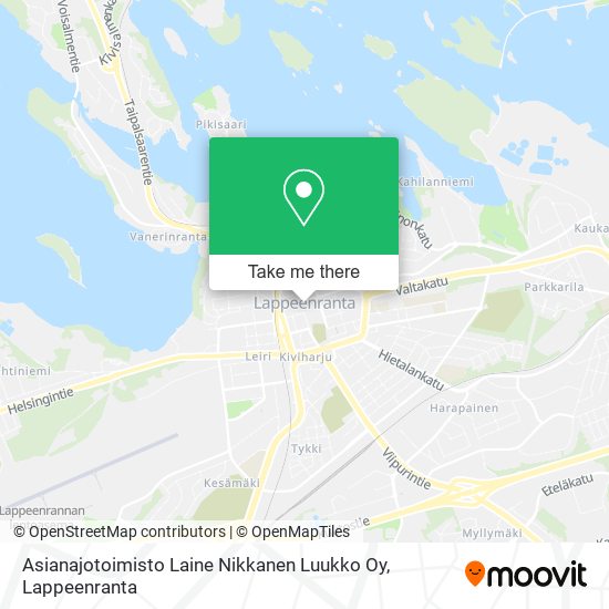 Asianajotoimisto Laine Nikkanen Luukko Oy map