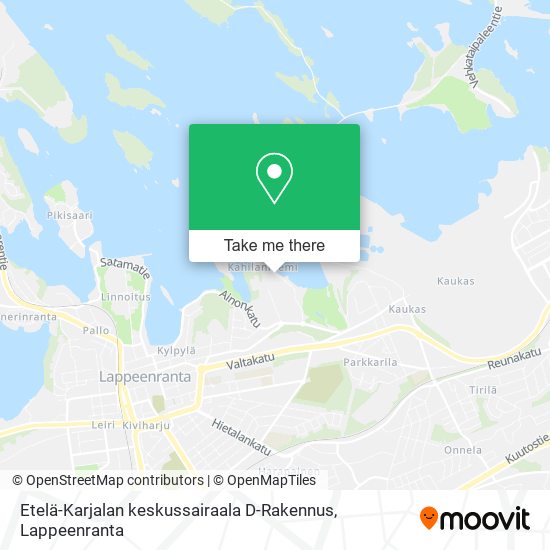 Etelä-Karjalan keskussairaala D-Rakennus map