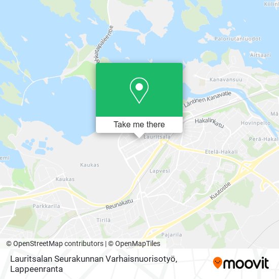 Lauritsalan Seurakunnan Varhaisnuorisotyö map