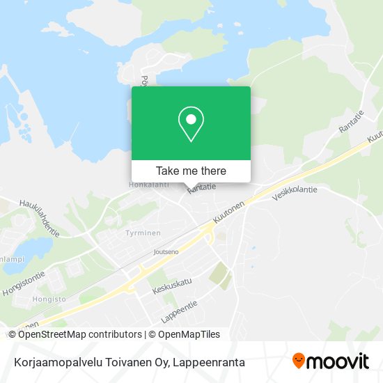 Korjaamopalvelu Toivanen Oy map