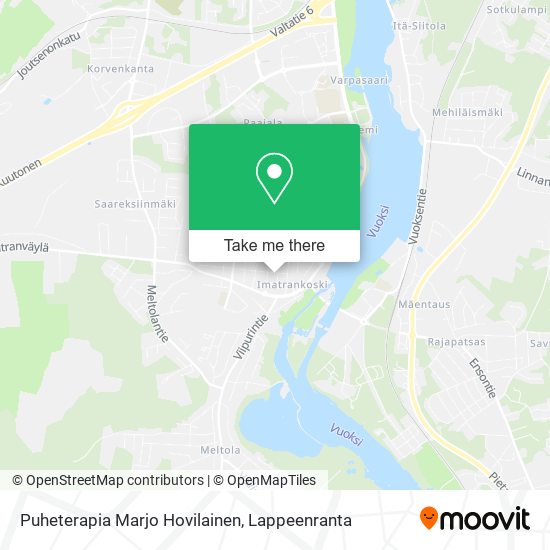 Puheterapia Marjo Hovilainen map