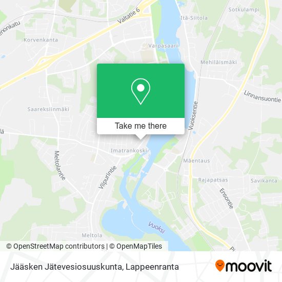 Jääsken Jätevesiosuuskunta map