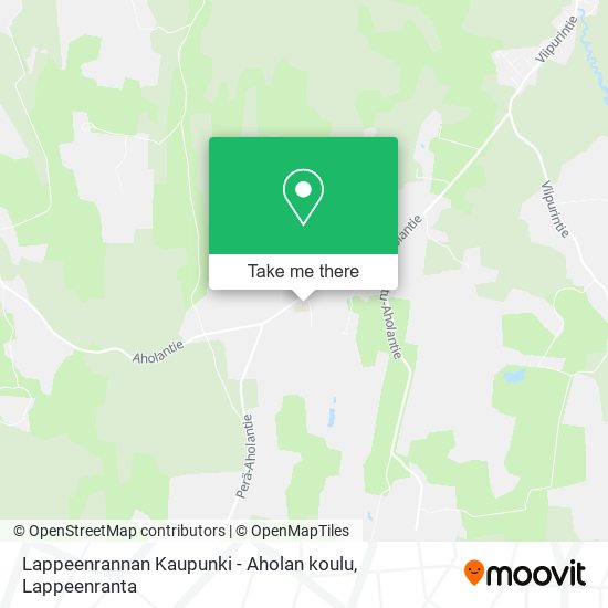 Lappeenrannan Kaupunki - Aholan koulu map