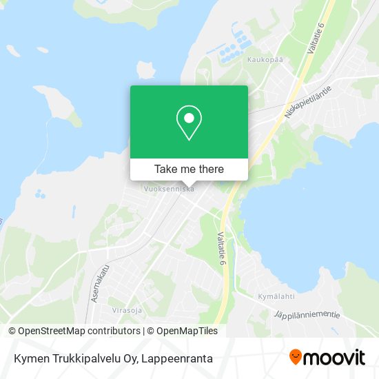 Kymen Trukkipalvelu Oy map