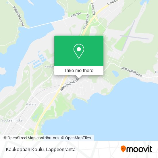 Kaukopään Koulu map