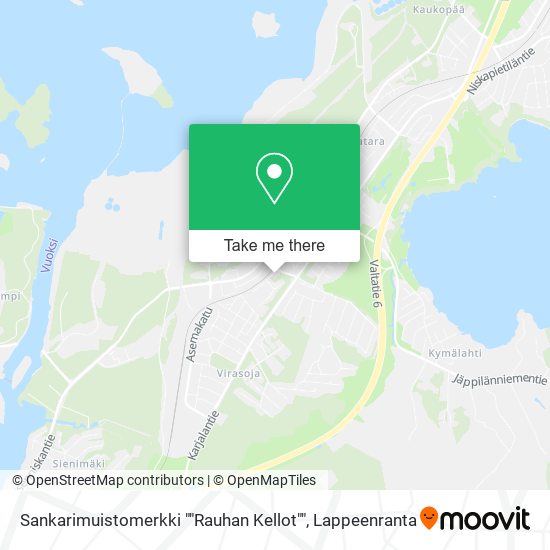 Sankarimuistomerkki ""Rauhan Kellot"" map