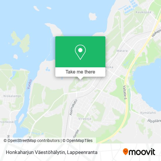 Honkaharjun Väestöhälytin map