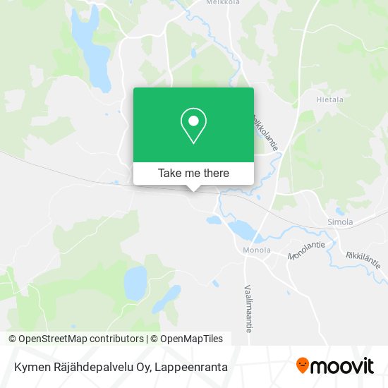 Kymen Räjähdepalvelu Oy map