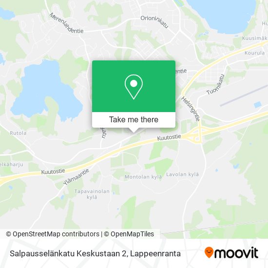 Salpausselänkatu Keskustaan 2 map
