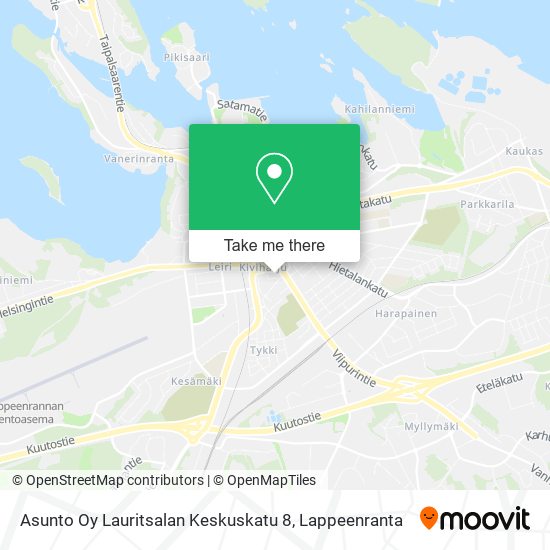 Asunto Oy Lauritsalan Keskuskatu 8 map