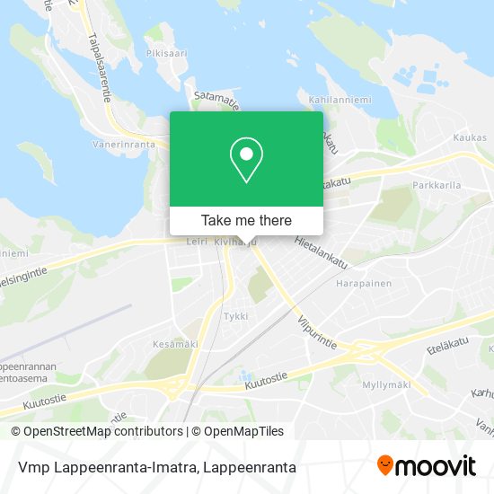 Vmp Lappeenranta-Imatra map