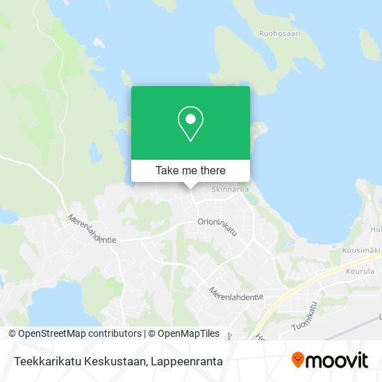 Teekkarikatu Keskustaan map