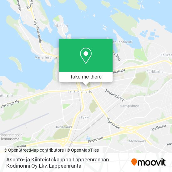 Asunto- ja Kiinteistökauppa Lappeenrannan Kodinonni Oy Lkv map