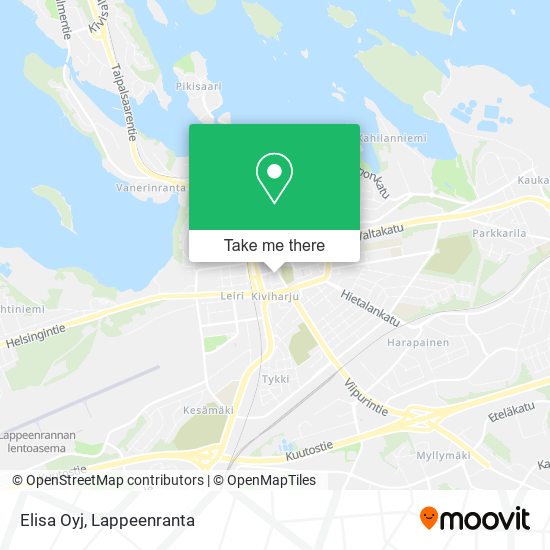 Elisa Oyj map