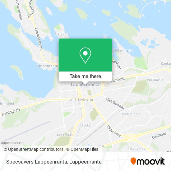 Specsavers Lappeenranta map