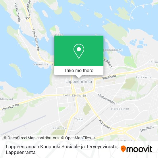 Lappeenrannan Kaupunki Sosiaali- ja Terveysvirasto map