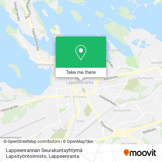 Lappeenrannan Seurakuntayhtymä Lapsityöntoimisto map