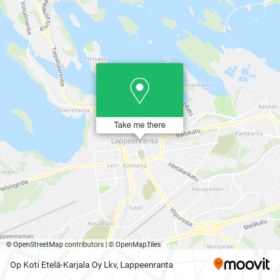 Op Koti Etelä-Karjala Oy Lkv map