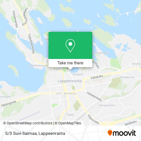 S/S Suvi-Saimaa map