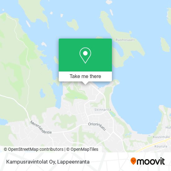 Kampusravintolat Oy map