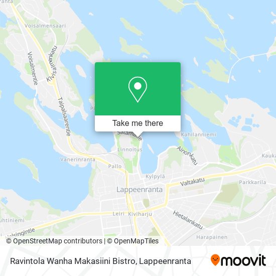 Ravintola Wanha Makasiini Bistro map