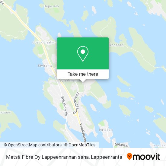 Metsä Fibre Oy Lappeenrannan saha map