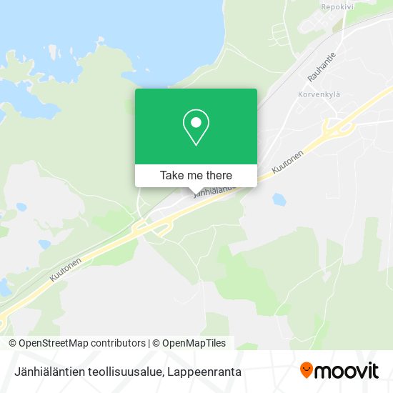 Jänhiäläntien teollisuusalue map