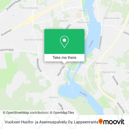 Vuoksen Huolto- ja Asennuspalvelu Oy map