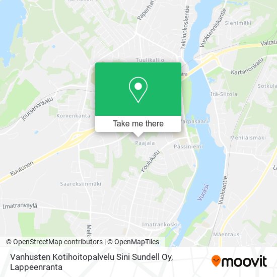 Vanhusten Kotihoitopalvelu Sini Sundell Oy map