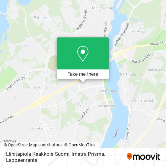 Lähitapiola Kaakkois-Suomi, Imatra Prisma map