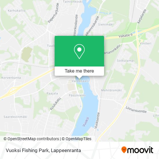 Vuoksi Fishing Park map