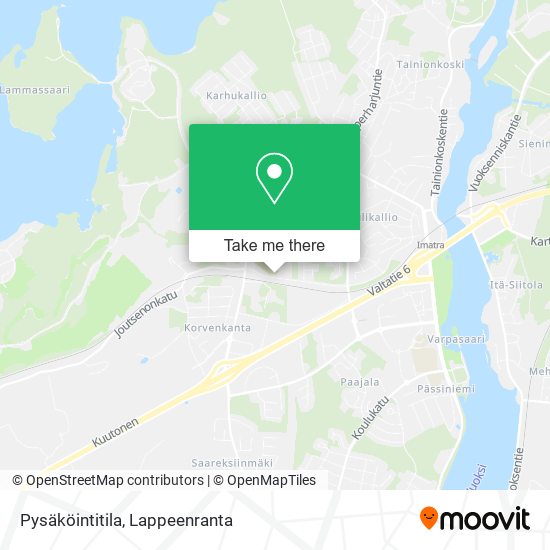 Pysäköintitila map