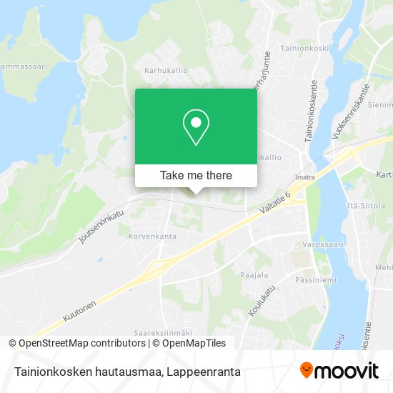 Tainionkosken hautausmaa map