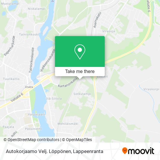 Autokorjaamo Velj. Löppönen map