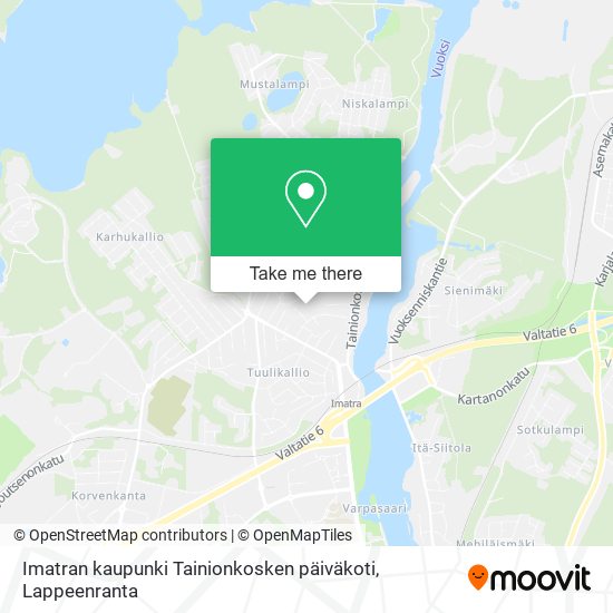 Imatran kaupunki Tainionkosken päiväkoti map