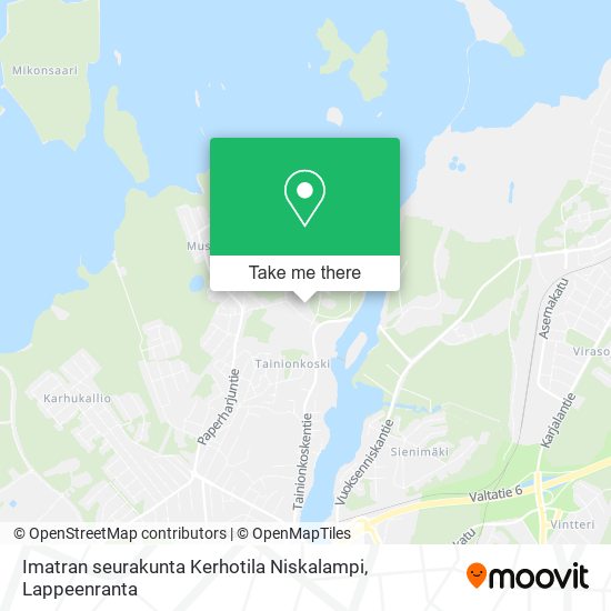 Imatran seurakunta Kerhotila Niskalampi map