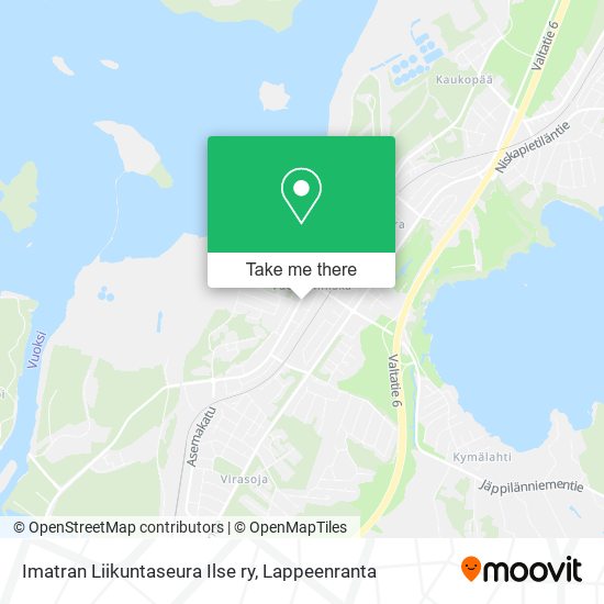 Imatran Liikuntaseura Ilse ry map