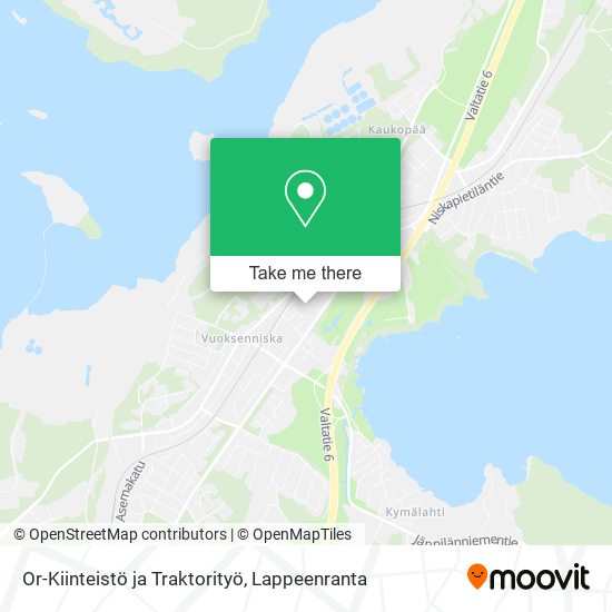 Or-Kiinteistö ja Traktorityö map