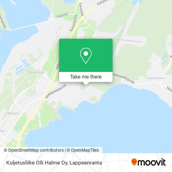 Kuljetusliike Olli Halme Oy map