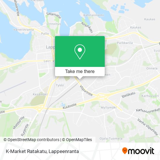 K-Market Ratakatu map
