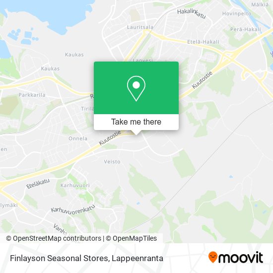 Finlayson Seasonal Stores map