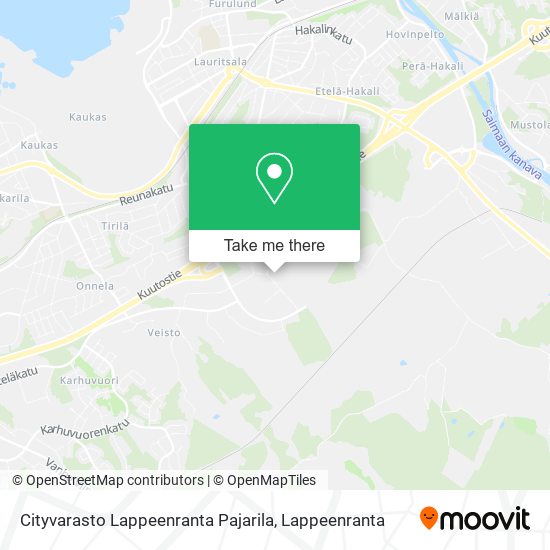 Cityvarasto Lappeenranta Pajarila map